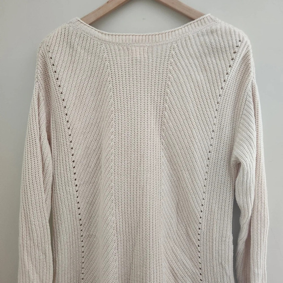 Caslon (Nordstrom) | Rib Knit Side Zip Tunic Length Sweater - Size M - Picture 6 of 9